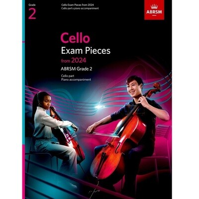 ABRSM Cello Exam Pieces (Cello and Piano Parts) for 2024+ Grade 2 ABRSM Cello Exam Pieces (Cello and Piano Parts) for 2024+ Grade 2