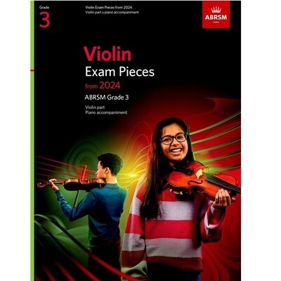 ABRSM Violin Exam Pieces 2024+ with Score and Part Grade 3 ABRSM Violin Exam Pieces 2024+ with Score and Part Grade 3