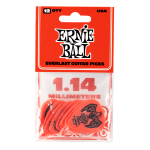 Ernie Ball Everlast Guitar Picks 1.14mm - 12 Pack Ernie Ball Everlast Guitar Picks 1.14mm - 12 Pack