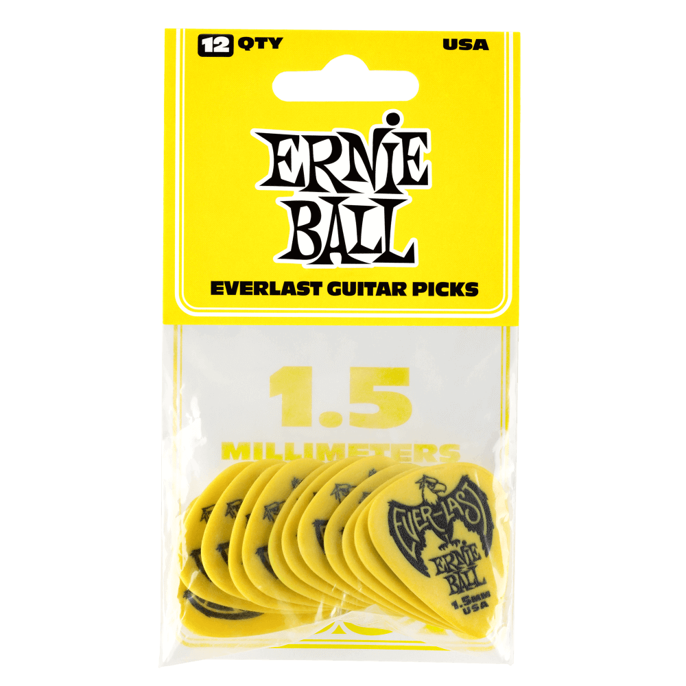 Ernie Ball Everlast Guitar Picks 1.5mm - 12 Pack Ernie Ball Everlast Guitar Picks 1.5mm - 12 Pack