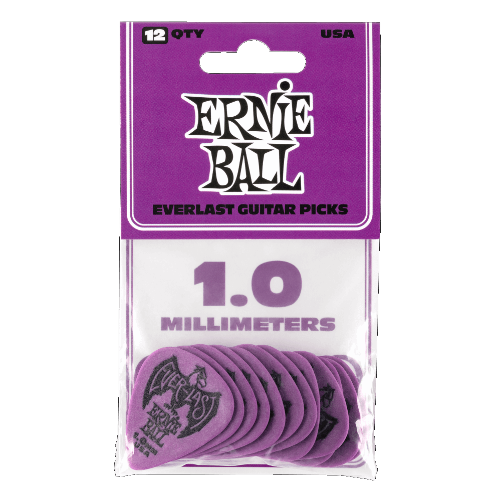 Ernie Ball Everlast Guitar Picks 1.0mm - 12 Pack Ernie Ball Everlast Guitar Picks 1.0mm - 12 Pack