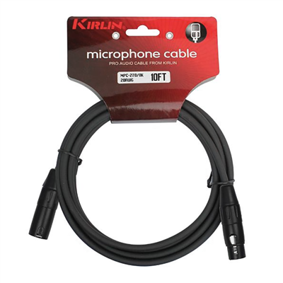 Kirlin Deluxe Mic Lead XLR(M) - XLR(F) 50ft/15.2m