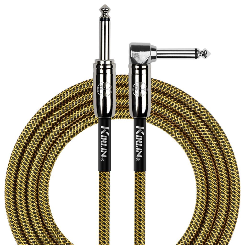 Kirlin Fabric Straight to Angle 20FT Instrument Cable