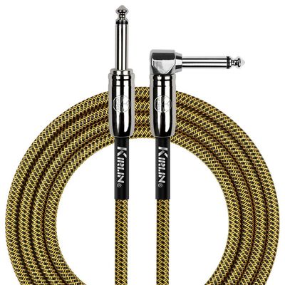 Kirlin Fabric Straight to Angle 20FT Instrument Cable