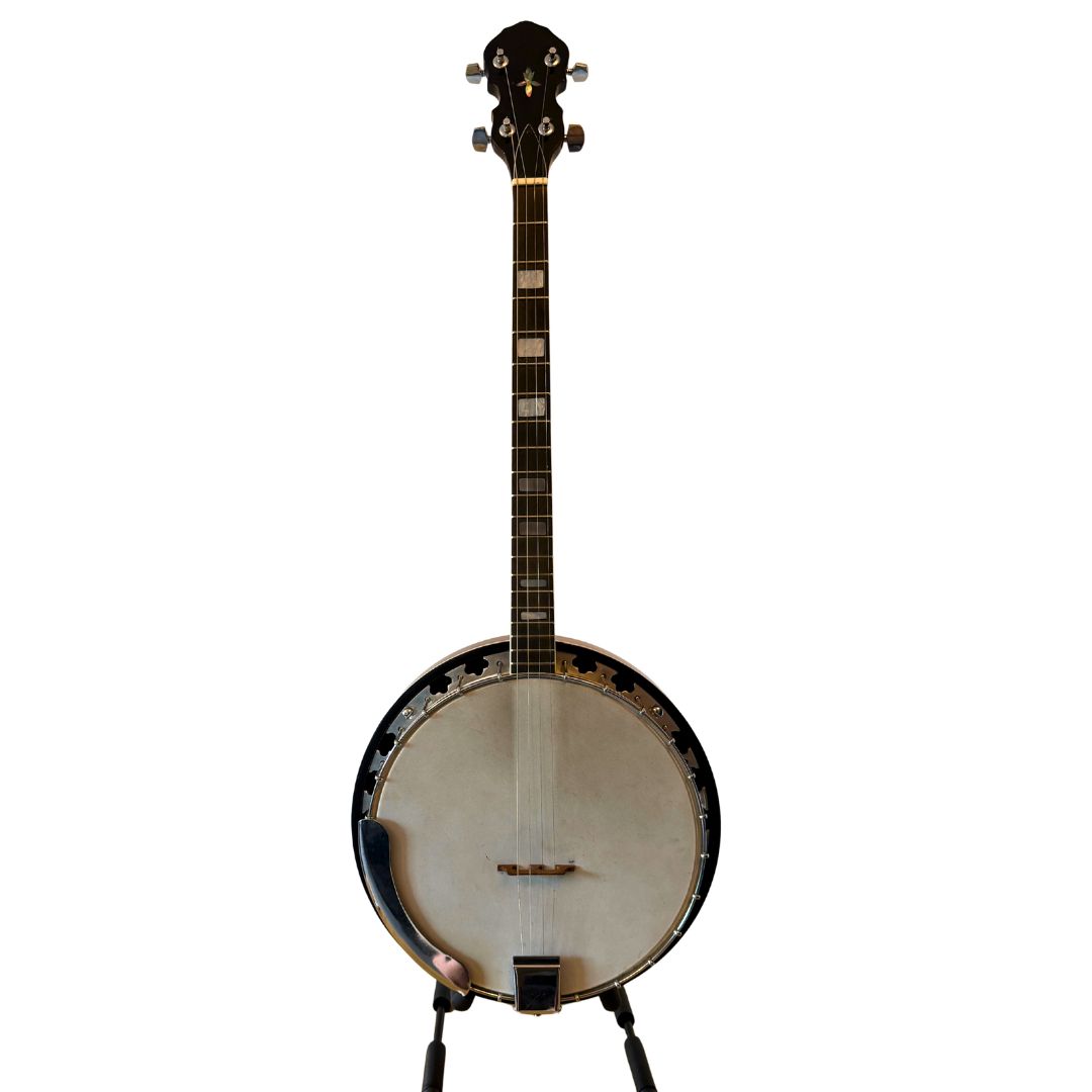 4-String Open-Back Banjo with Hard Case