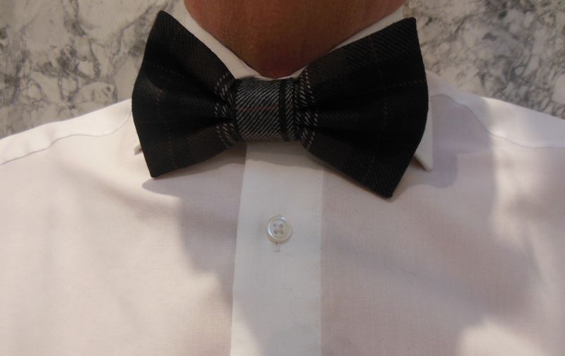Lunar Tartan Bow Tie