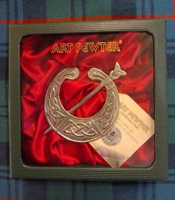 Hunterston Plaid Brooch
