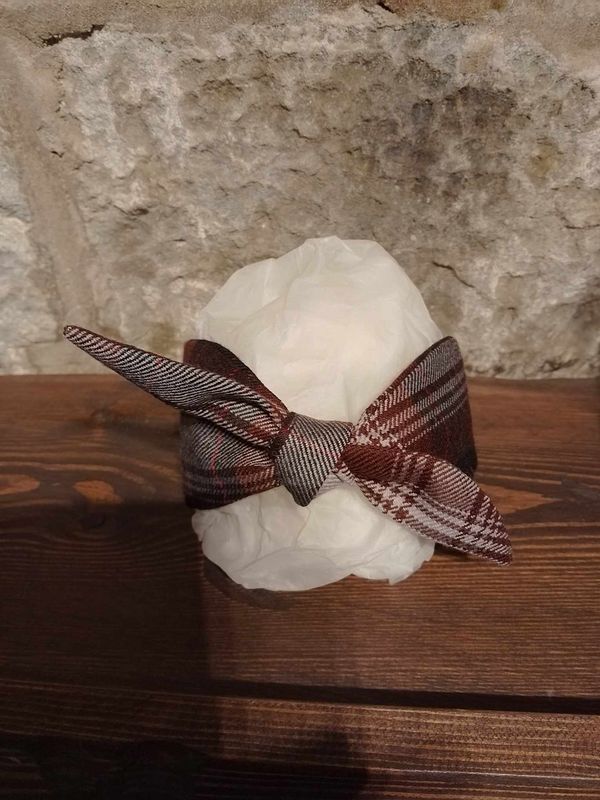 Lunar Tartan Headband with detachable Bow