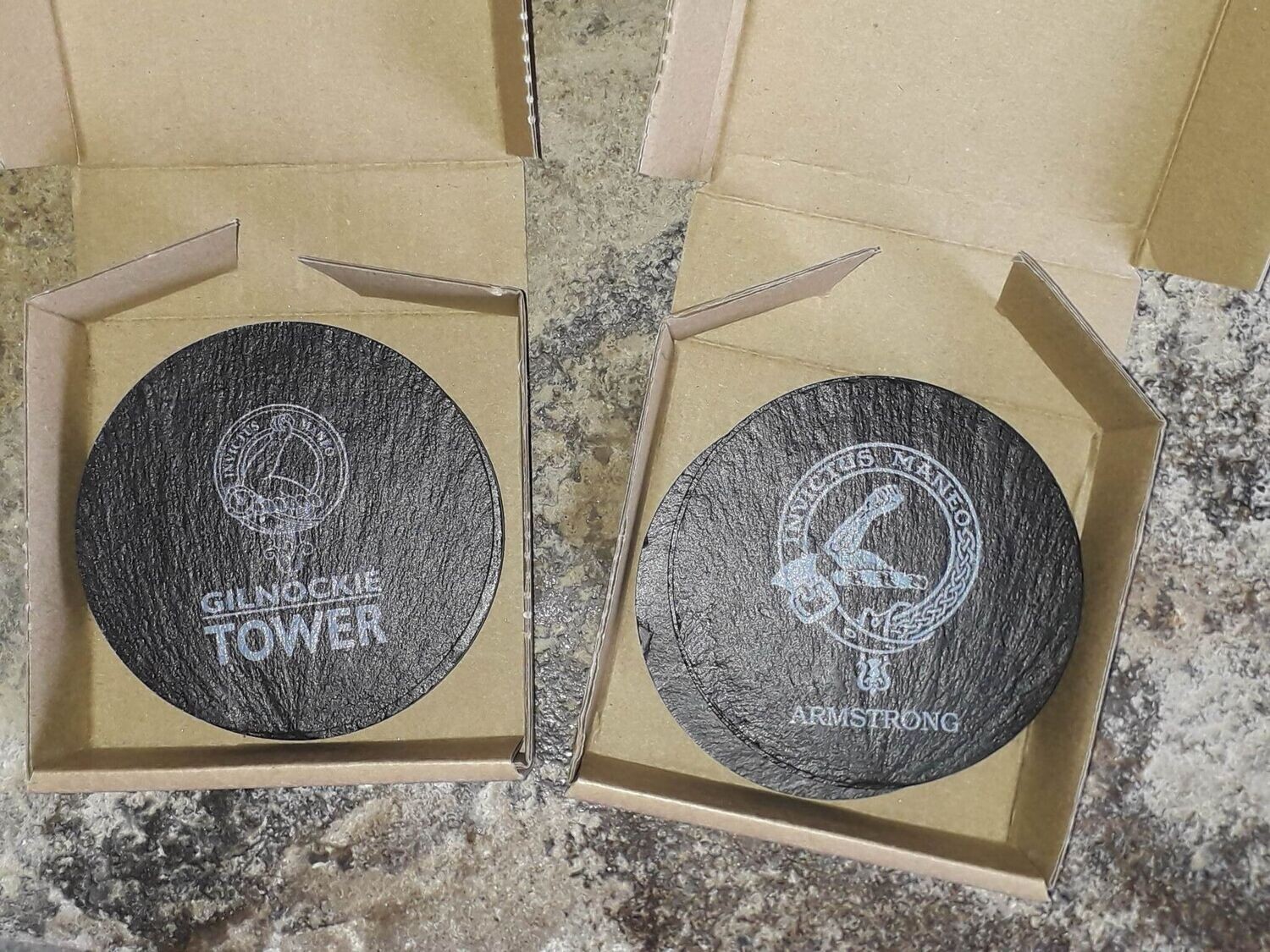 Slate Coasters set of 4