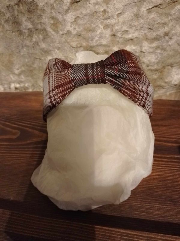 Lunar Tartan Headband - fixed band