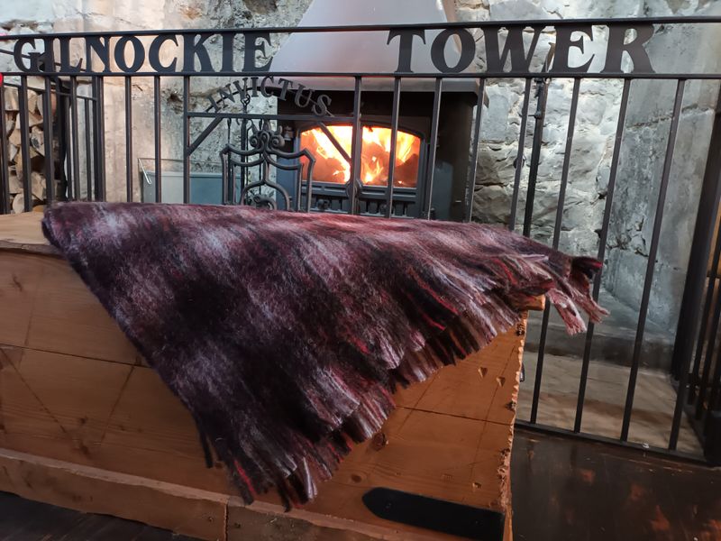 Lunar Tartan Mohair Blanket/Travel Rug