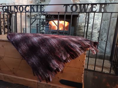 Lunar Tartan Mohair Blanket/Travel Rug
