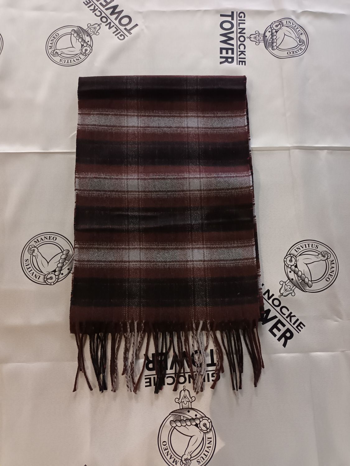 Lunar Tartan 100% Lambswool Scarf
