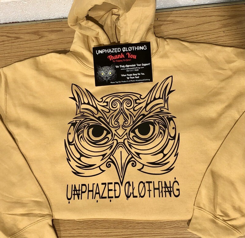 Men’s Unphazed Wheat/Blk Owl Hoodie