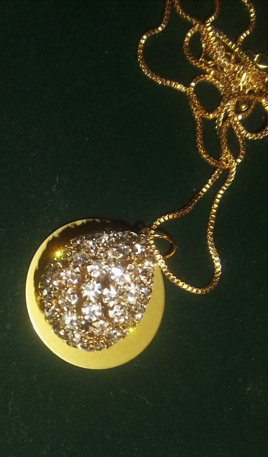 Clear Crystals w/ Auric Disk Necklace (Only one!) 00045