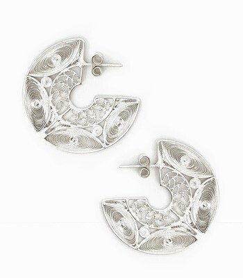 hoop lituus earrings hoop lituus earrings