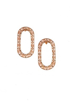 catenaria earrings in rose gold