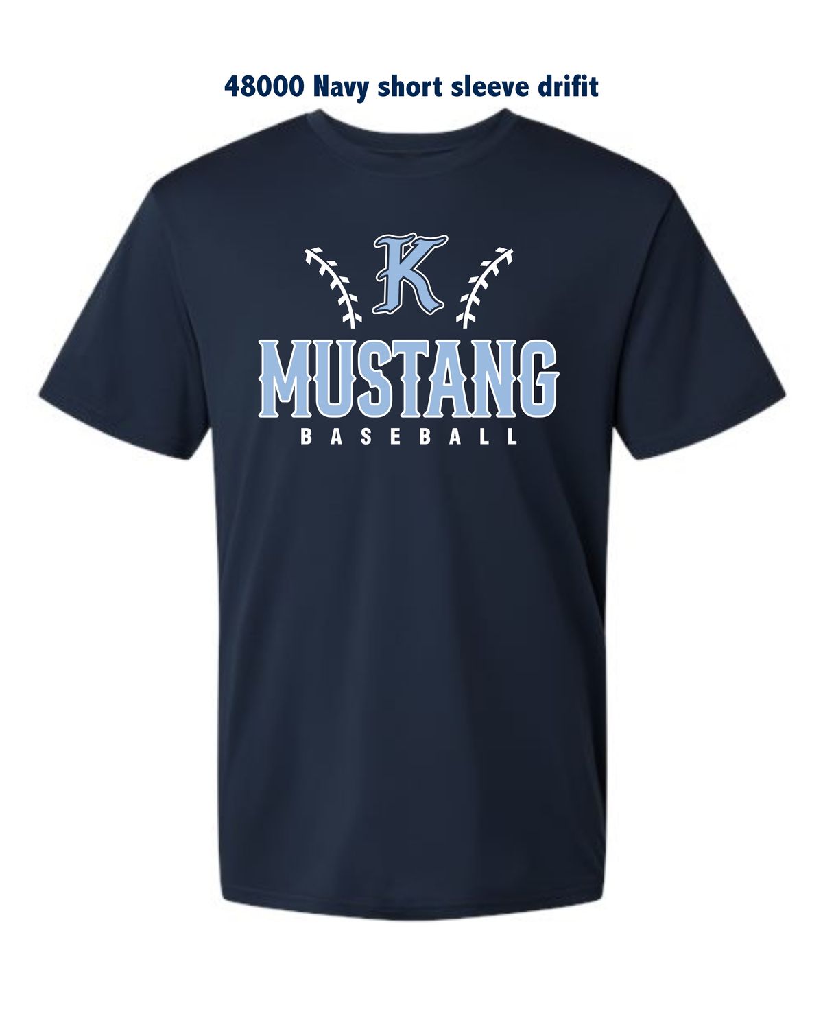 Mustangs DRI FIT Crew Neck T-Shirt SS