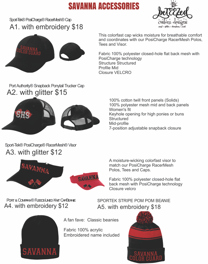 SAVANNA SPECIALTY ITEMS &amp; ACCESSORIES