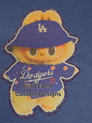 DODGERS LABUBU GLITTER &amp; BLING