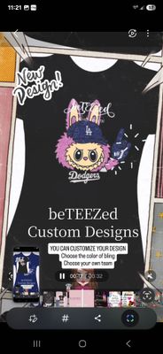 LABUBU WITH CUSTOM BASEBALL TEAM