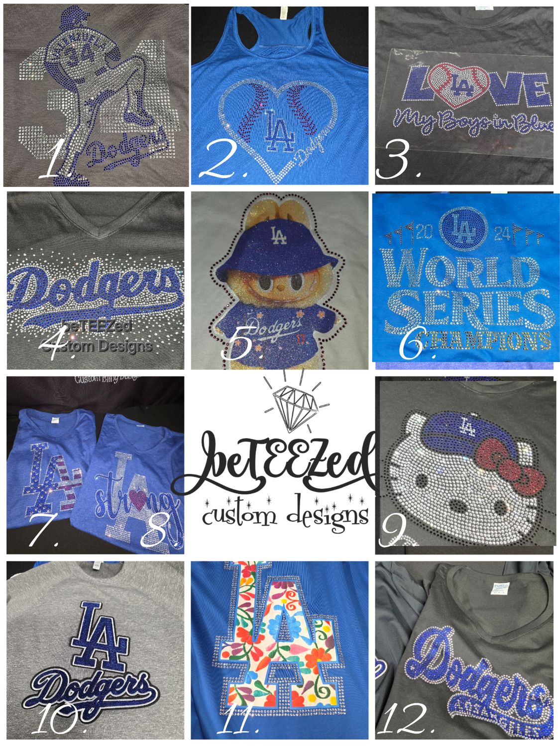 DODGERS BLING DESIGNS