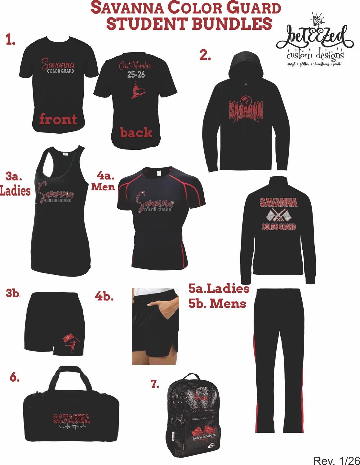 SAVANNA COLOR GUARD **STUDENT BUNDLE** 2026