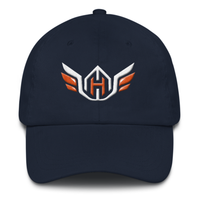 Huck Da Manager Dad hat (Orange and White Logo