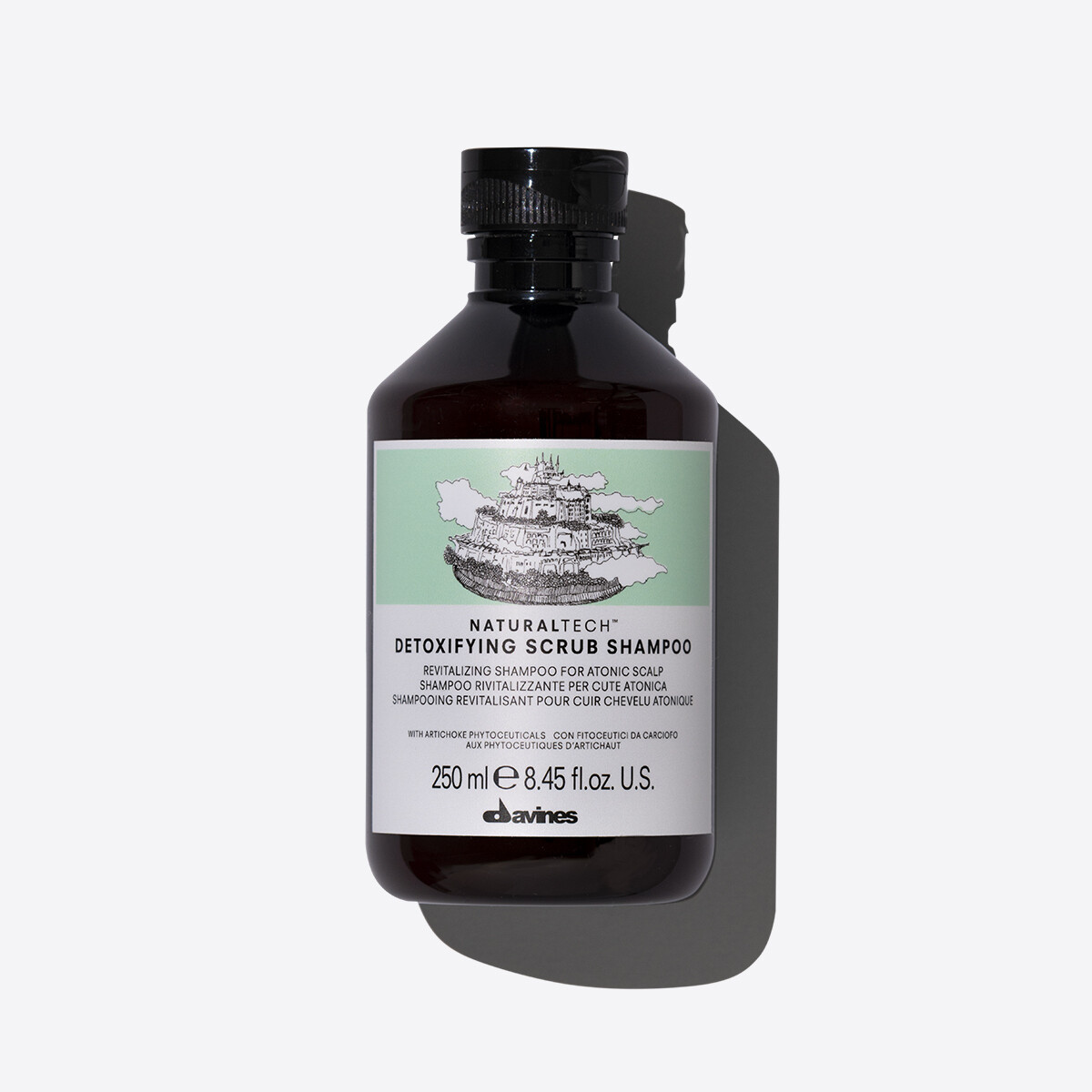 Davines Detoxifying Scrub Shampoo 250 ml | Elimina Impurezas, Tamaño: 250 ml