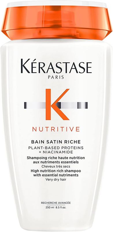 Kérastase Bain Satin Nutritive  Riche   250ml | Shampoo para Cabello Muy Seco