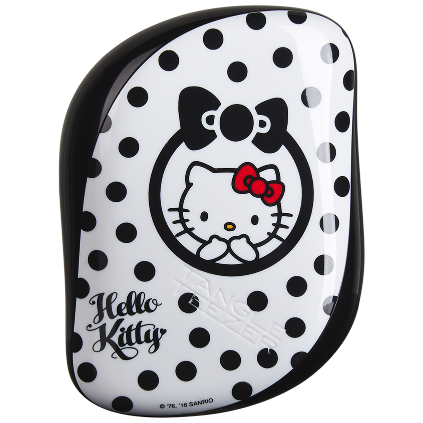 Tangle Teezer Compact Styler | Cepillo Desenredante Hello Kitti Black-White, Color: Hello Kitty Black-White