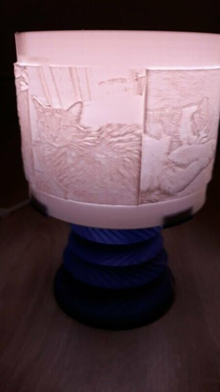 Lampe lithophanie en 3D