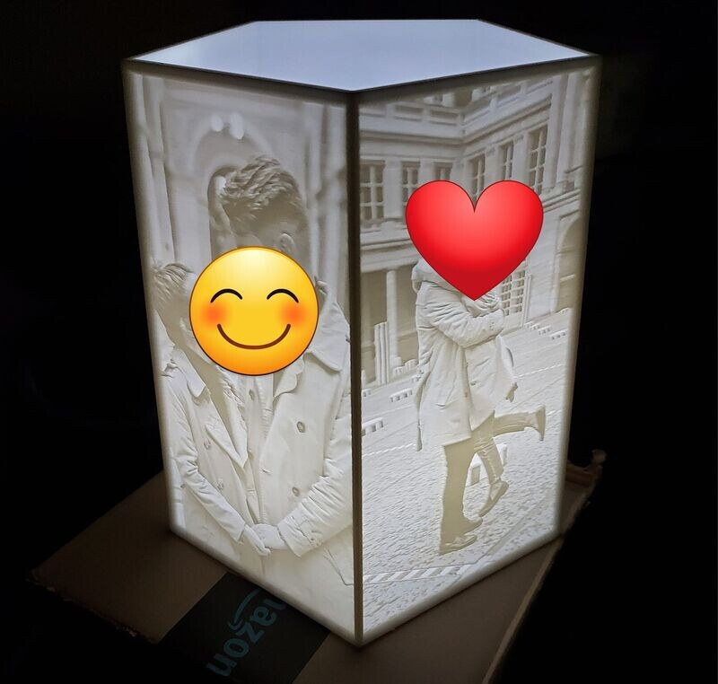 LAMPE PHOTO HEXAGONE