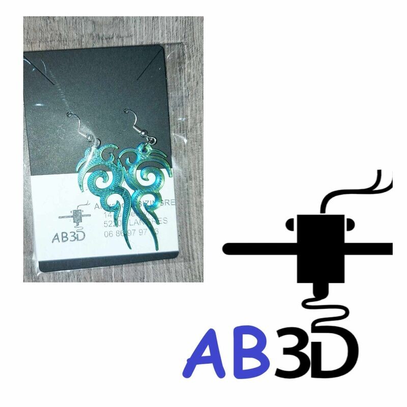 BOUCLES d'OREILLE TRIBAL 3