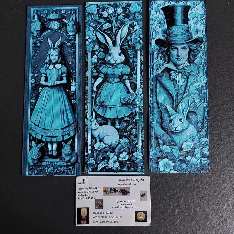 MARQUE PAGE ALICE