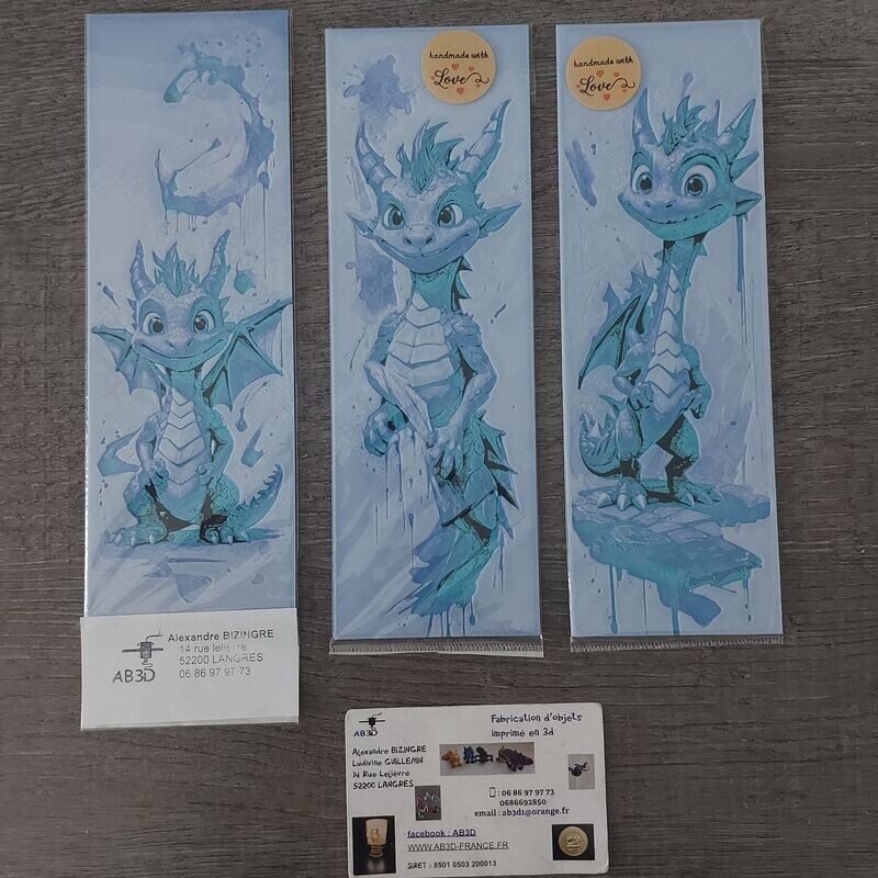MARQUE PAGE BEBE DRAGON