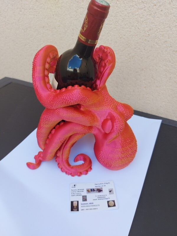 PORTE BOUTEILLE PIEUVRE BICOLORE