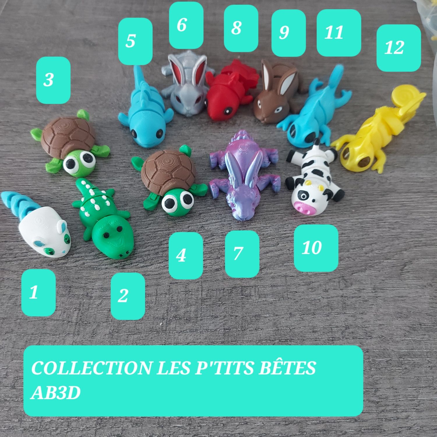 COLLECTION LES P'TITS BETES AB3D