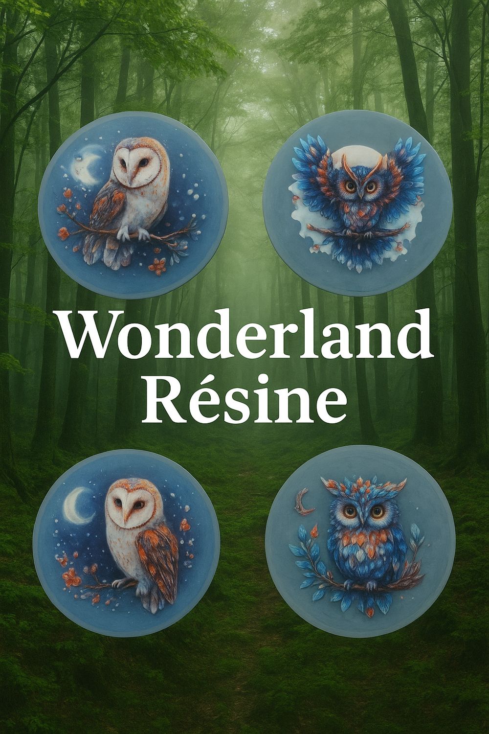 Dessous de verre l'appel de la forêt