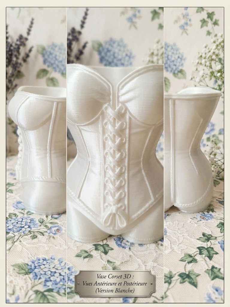 Pot à crayon buste femme