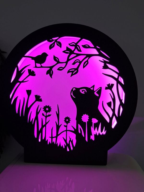 LAMPE CHAT OISEAU LAMPE CHAT OISEAU