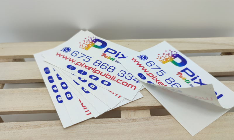 Pegatinas rectangular