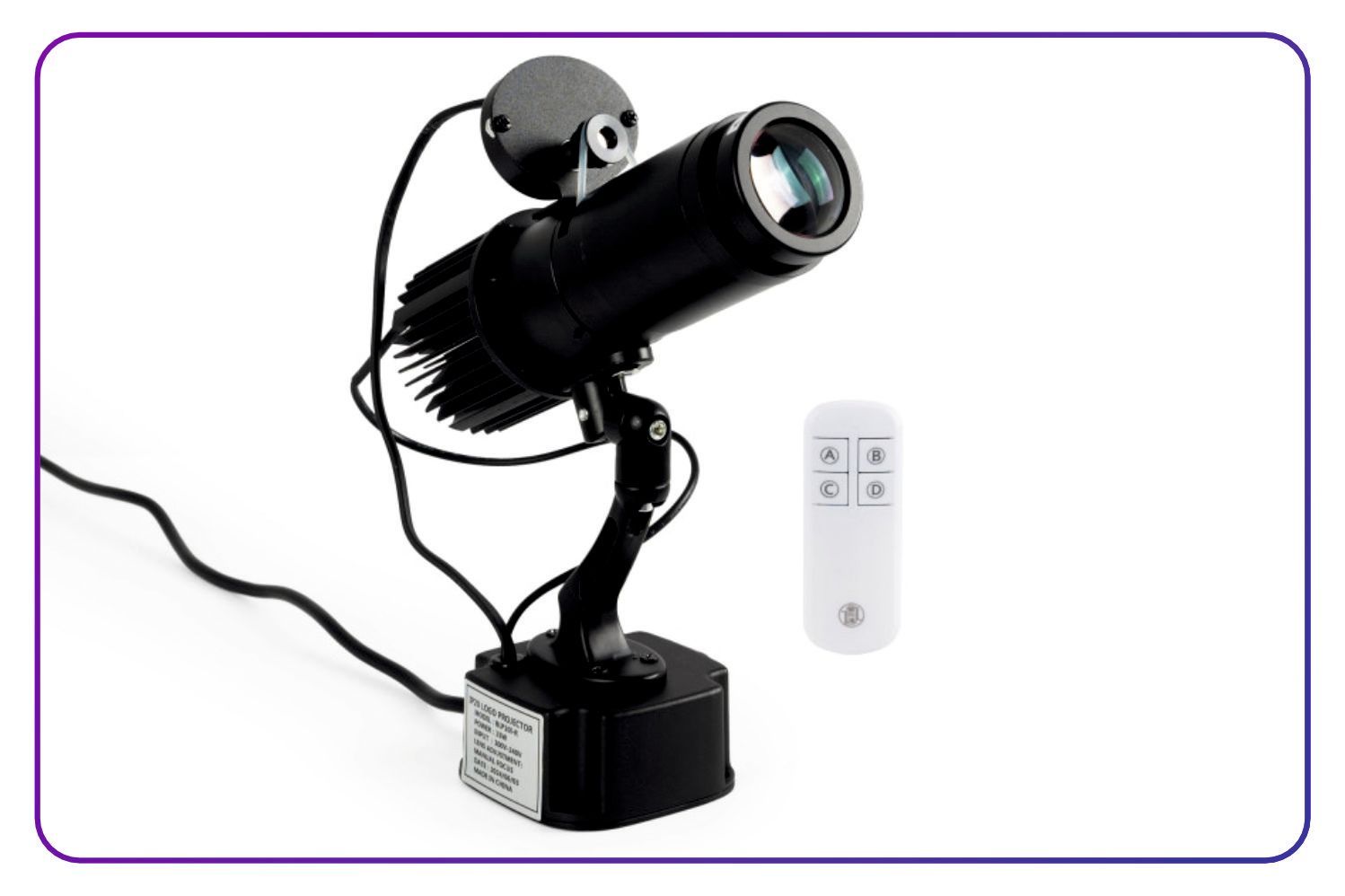 Proyector de logos LED GOBO 15W rotativo interior - Óptica 20° - IP20 Proyector de logos LED GOBO 15W rotativo interior - Óptica 20° - IP20