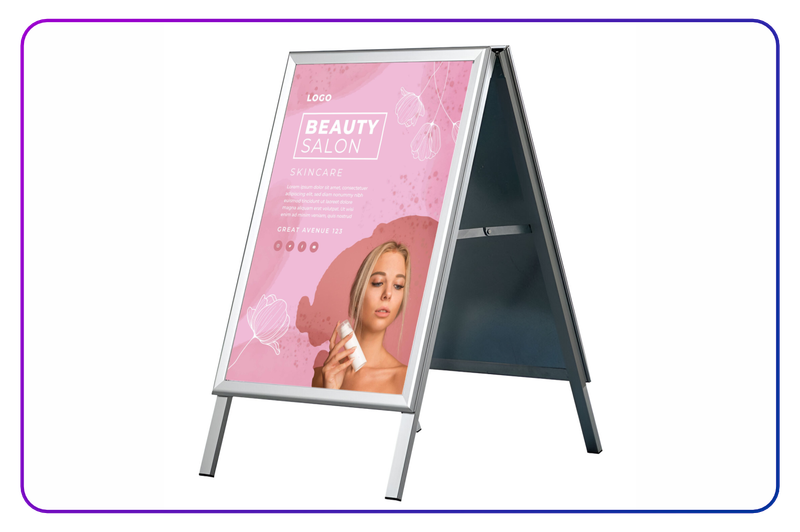 Caballete Aluminio Exterior Barcelona Doble Cara