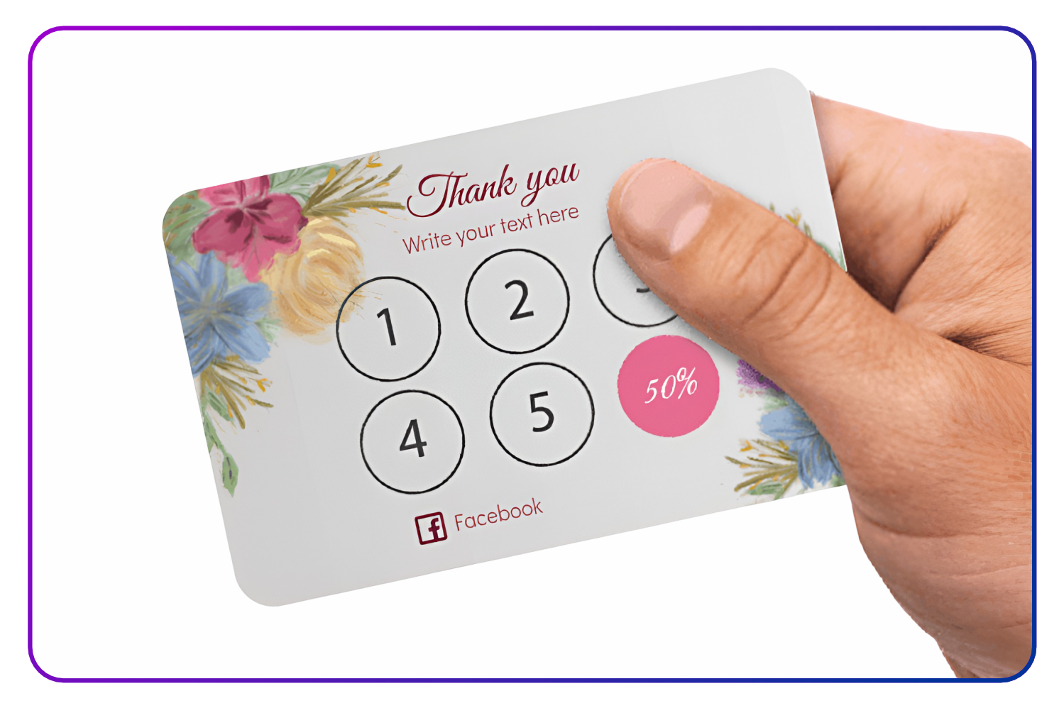 Tarjetas de fidelidad -  Caja con 1000 ud.