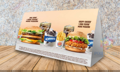 Díptico de mesa - 1000 ud.