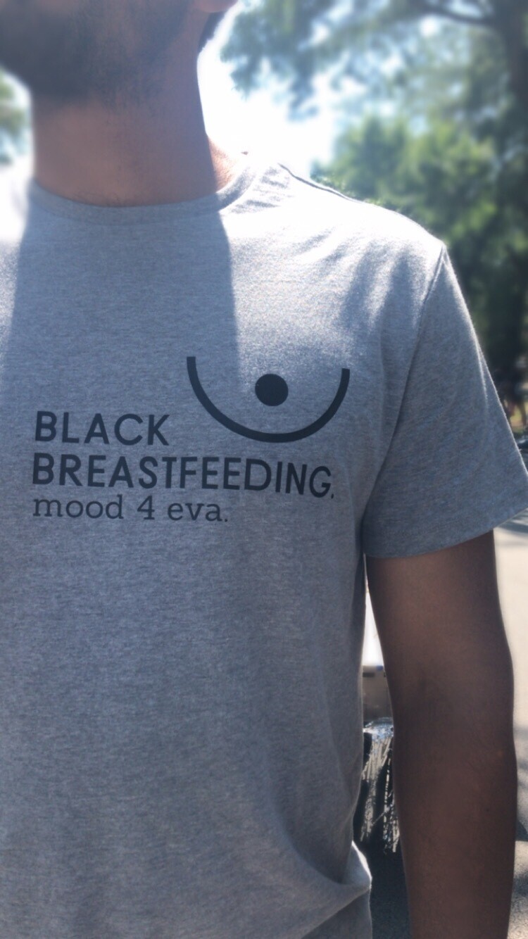 Men's Black Breastfeeding Shirt