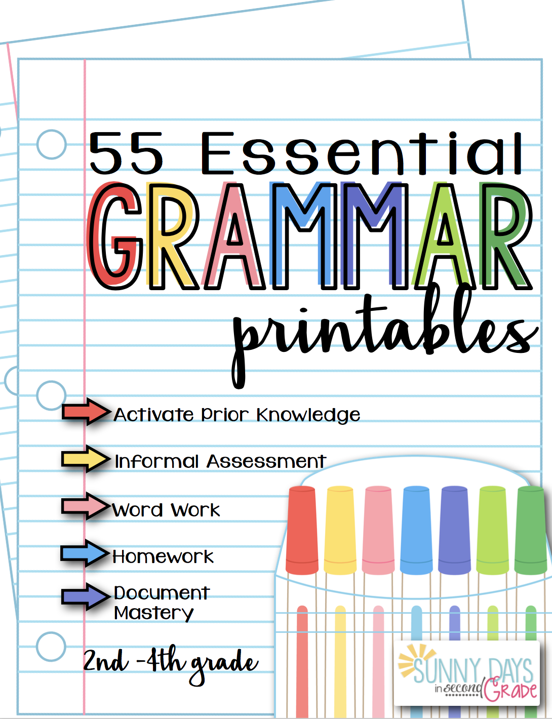 55 Essential Grammar Printables