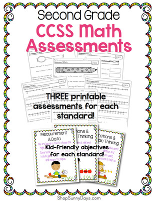 Common Core Math Assessment Pack - 2nd Grade