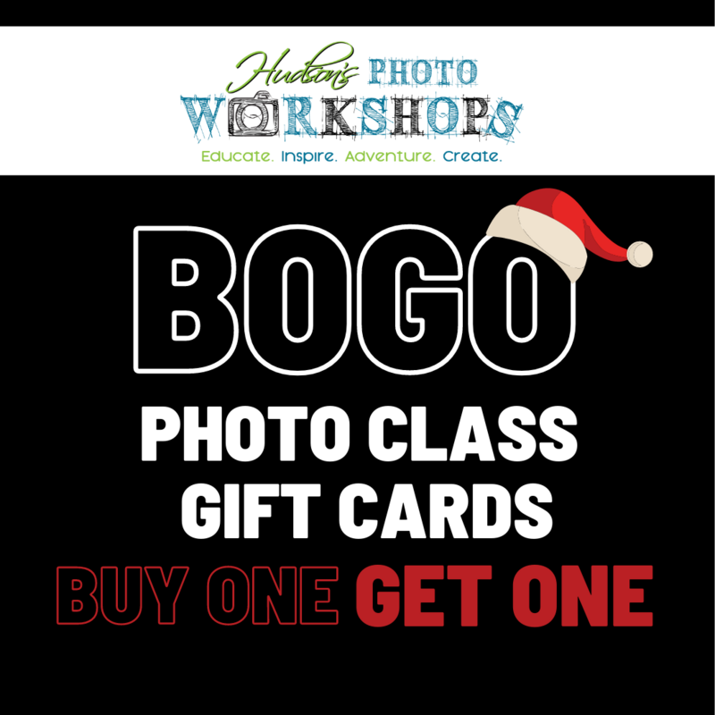 BOGO Photo Class Gift Cards - Buy One Get One Free! BOGO Photo Class Gift Cards - Buy One Get One Free!